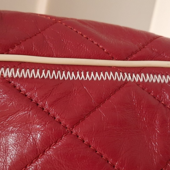 Authentic chanel lambskin North South accordion bag and matching stitch wallet. - Picture 14 of 16